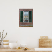 Dutch House Window & Shutters Foto Poster Print (Küche)