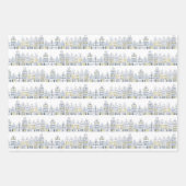 Dutch Houses Bikes Amsterdam Varieté Geschenkpapier Set (Vorderseite 2)