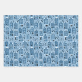 Dutch Houses Bikes Tulips Amsterdam Varieté Geschenkpapier Set (Vorderseite 3)