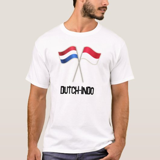 Dutch-Indo with Two Flags T-Shirt (Vorderseite)