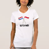 Dutch-Indo with Two Flags T-Shirt (Vorderseite)
