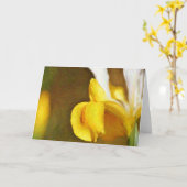 Dutch Iris Impressionary Garden Art Note Card Karte (Gelbe Blume)