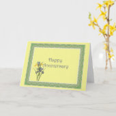 Dutch Iris-Jahrestag Karte (Gelbe Blume)