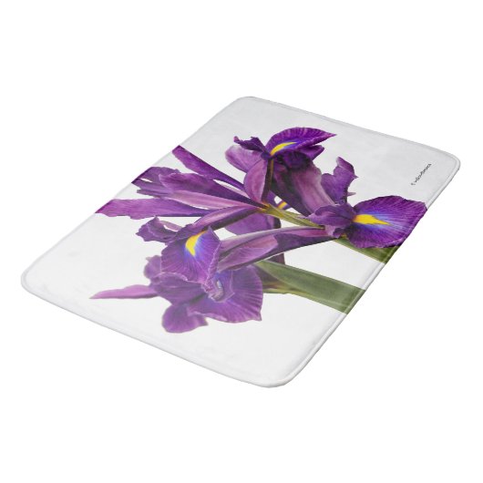 Dutch Iris Lila Sensation Badematte (Schrägansicht)