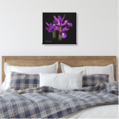 Dutch Iris Lila Sensation Leinwanddruck (Insitu (Schlafzimmer))