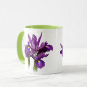 Dutch Iris Lila Sensation Tasse (Vorderseite Links)