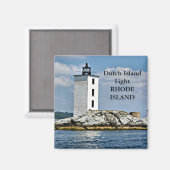 Dutch Island Light, Rhode Island Magnet (Vorderseite/Rückseite)