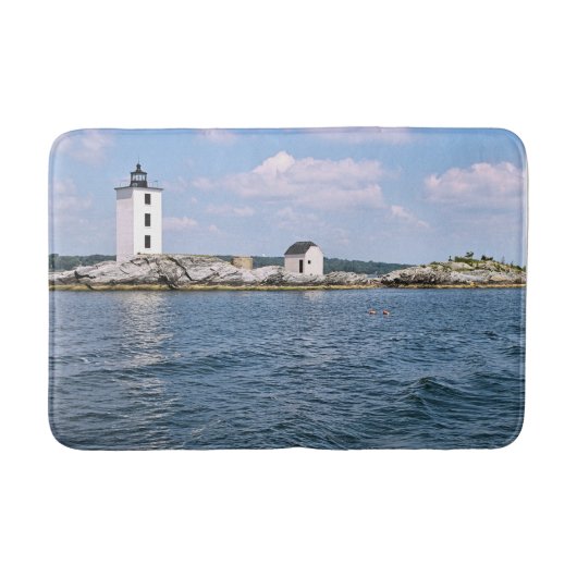 Dutch Island Lighthouse, Rhode Island Bath Mat Badematte (Vorderseite)