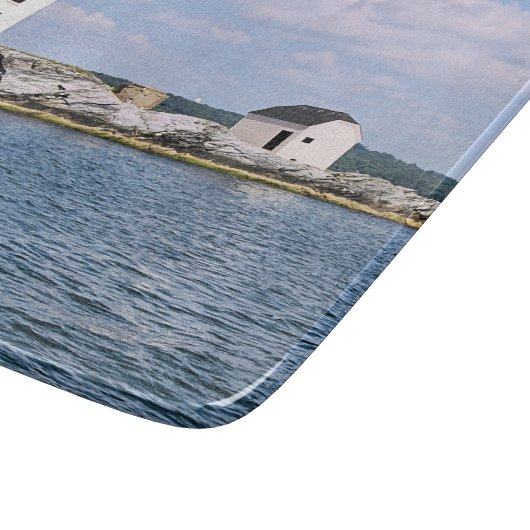 Dutch Island Lighthouse Rhode Island Cutting Board Schneidebrett (Ecke)