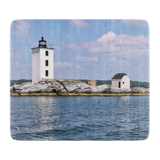 Dutch Island Lighthouse Rhode Island Cutting Board Schneidebrett (Vorderseite)