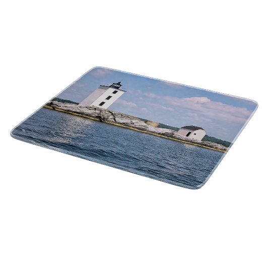 Dutch Island Lighthouse Rhode Island Cutting Board Schneidebrett (Ecke)