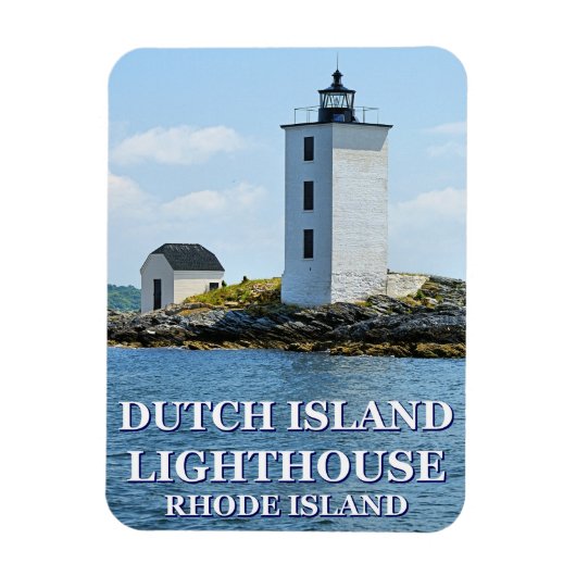 Dutch Island Lighthouse, Rhode Island Foto Magnet (Vertikal)