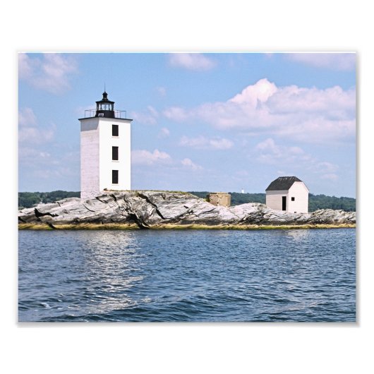 Dutch Island Lighthouse, Rhode Island Foto Print (Vorne)