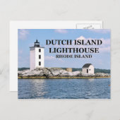 Dutch Island Lighthouse, Rhode Island Postcard Postkarte (Vorne/Hinten)