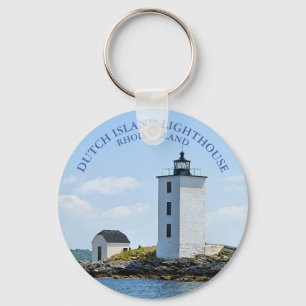 Dutch Island Lighthouse, Rhode Island Schlüsselanh Schlüsselanhänger