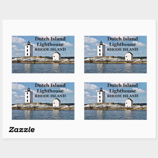 Dutch Island Lighthouse, Rhode Island Stickers (Blatt)