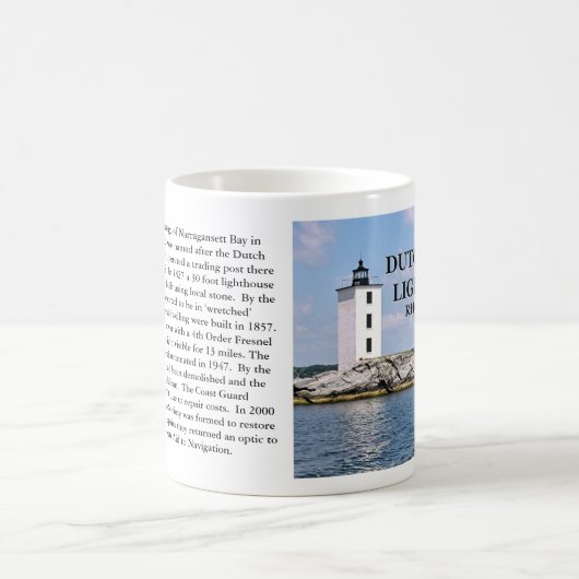 Dutch Island Lighthouse, Rhode Island Tasse (Mittel)