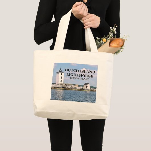 Dutch Island Lighthouse, Rhode Island Tote Bag Jumbo Stoffbeutel (Vorderseite (Produkt))