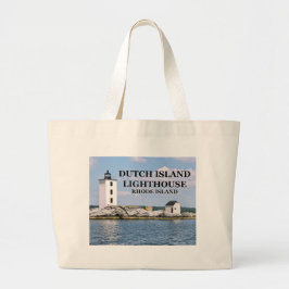 Dutch Island Lighthouse, Rhode Island Tote Bag Jumbo Stoffbeutel