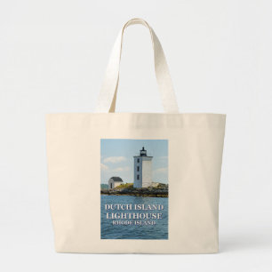 Dutch Island Lighthouse, Rhode Island Tote Bag Jumbo Stoffbeutel