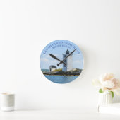 Dutch Island Lighthouse, Rhode Island Wall Clock Runde Wanduhr (Zuhause)