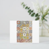 Dutch Keramik Tiles Postkarte (Stehend Vorderseite)