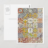 Dutch Keramik Tiles Postkarte (Vorne/Hinten)