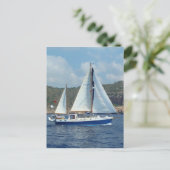 Dutch Ketch Francesca Postkarte (Stehend Vorderseite)