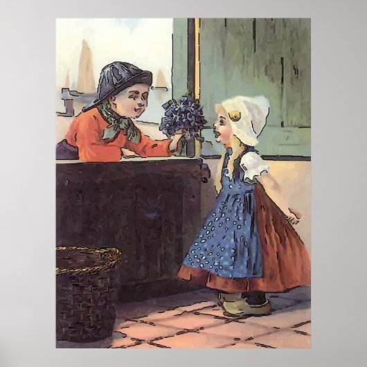 Dutch Kids Wash Room Poster (Vorne)