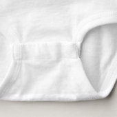 Dutch Matryoshka Baby Bodysuit Baby Strampler (Detail - Unterseite (in Weiß))