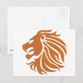 Dutch Modern Lion Postkarte (Vorne/Hinten)