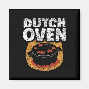 Dutch Oven Lover Grillen Metal Iron Dutch Oven Magnet