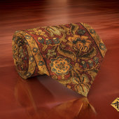 Dutch Pattern Bronze Ruby Burgundy Krawatte