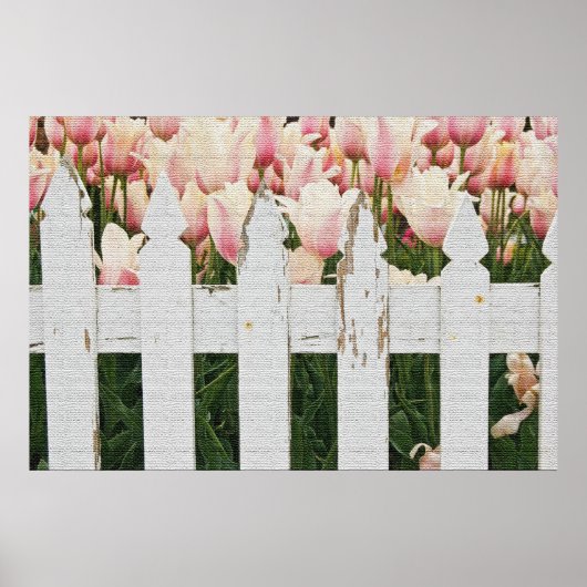 Dutch Pink Tulip Garten Poster (Vorne)