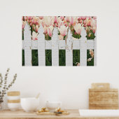Dutch Pink Tulip Garten Poster (Küche)