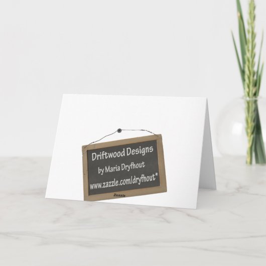 Dutch Red Tulip Karte (Rückseite)