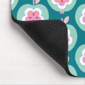 Dutch Retro Apple Aquamarin Mousepad (Ecke)