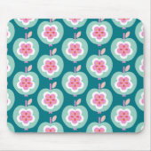 Dutch Retro Apple Aquamarin Mousepad (Vorne)