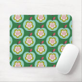 Dutch Retro Apples Green Mousepad (Mit Mouse)
