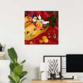 Dutch_schuhe_ Frohe Weihnachten Poster (Heimbüro)