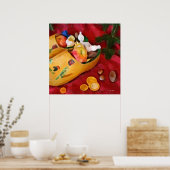 Dutch_schuhe_ Frohe Weihnachten Poster (Küche)