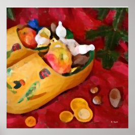 Dutch_schuhe_ Frohe Weihnachten Poster