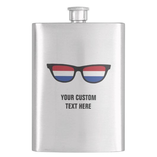 Dutch Shades-Custom-Flasche Flachmann (Vorderseite)