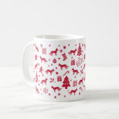 Dutch Shepherd Christmas Design Kaffeetasse (Vorderseite Links)