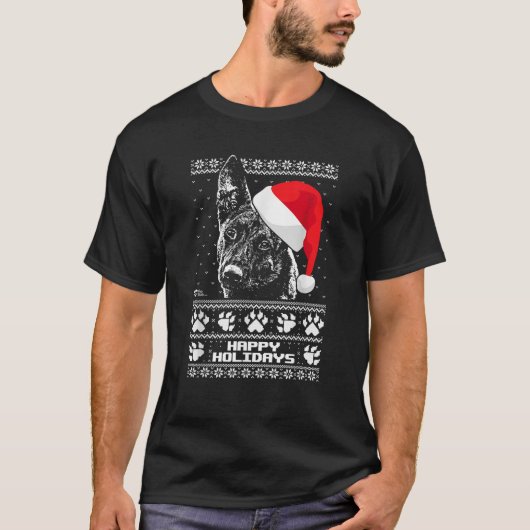 Dutch Shepherd Christmas Tee Store Dutch Shepherd (Vorderseite)