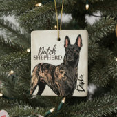 Dutch Shepherd Dog - Dutchie Keramikornament