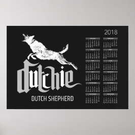 Dutch Shepherd - Holländischer Kalender 2018 Poster