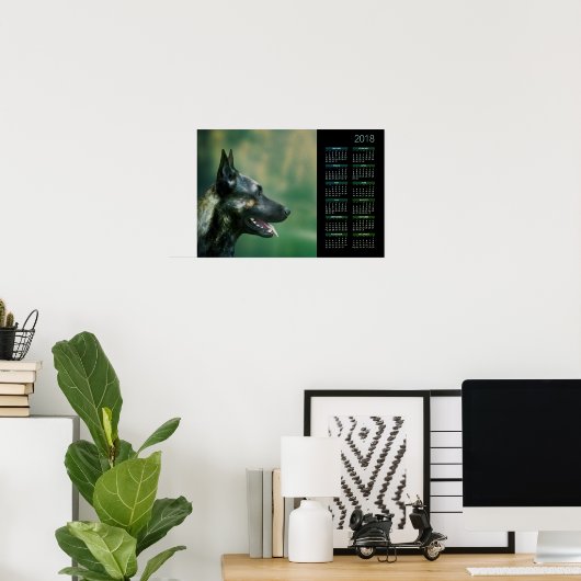 Dutch Shepherd - Holländischer Kalender 2018 Poster (Heimbüro)