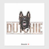 Dutch Shepherd - Hollandse Herdershond Aufkleber (Blatt)