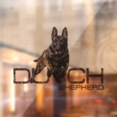 Dutch Shepherd - Hollandse Herdershond Fensteraufkleber (Blatt 2)